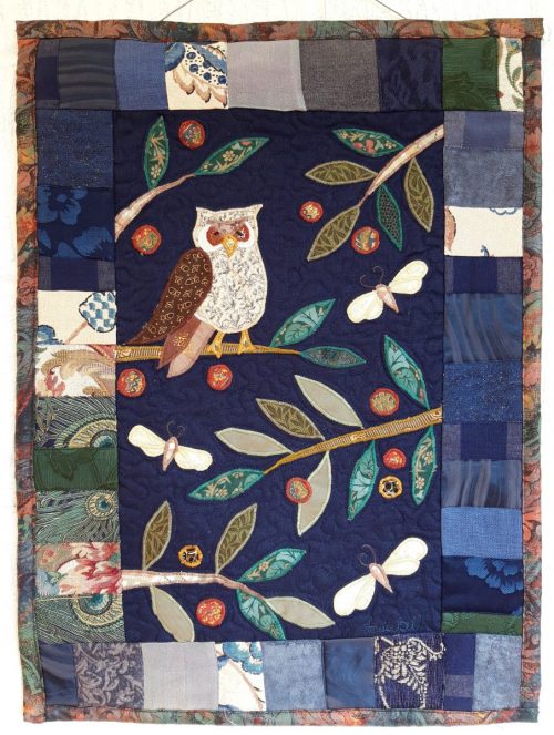 Owl and Moth wall hanging