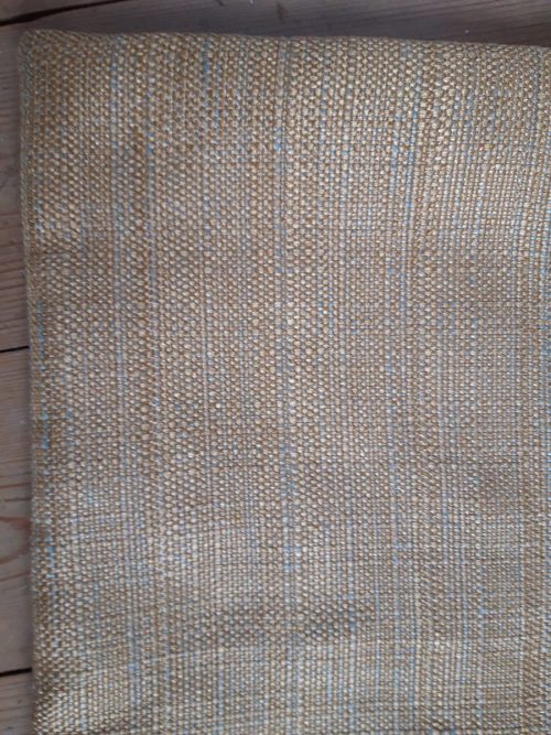 Louise Bell Quilts, Owl cushion, gold, left, back