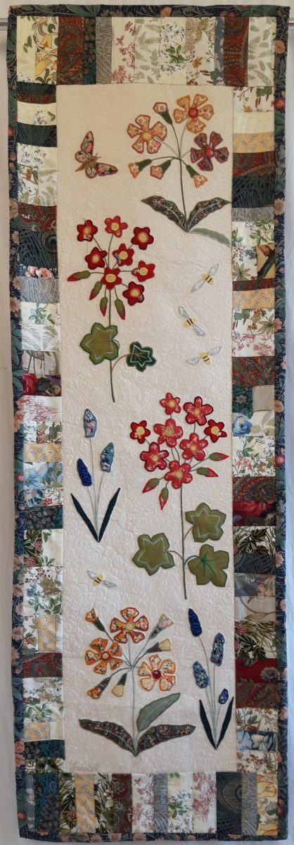 Louise Bell Quilts, 2023, Wall hanging Polyanthus