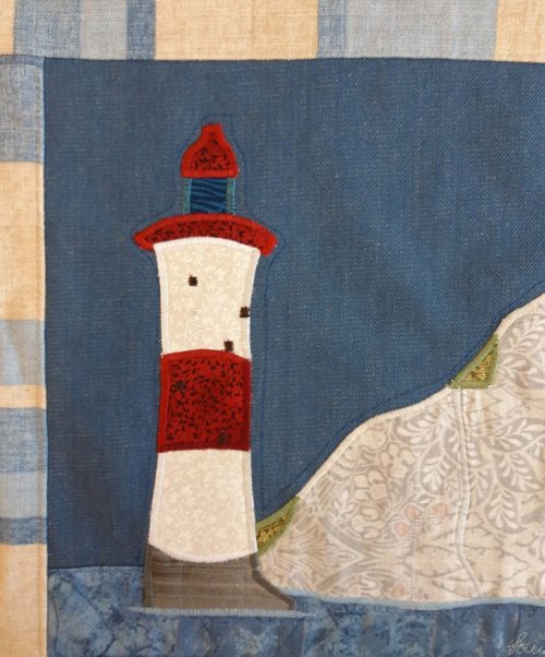 Louise Bell Quilts-Lighthouse-Cushion-detail